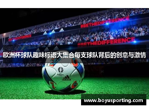 欧洲杯球队趣味标语大集合每支球队背后的创意与激情